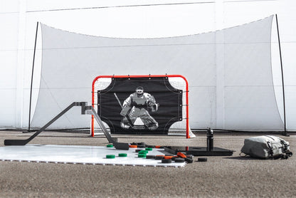 UNITE Skyddsnät Hockey – Komplett backstop med ram, stolpar & nät - TRÄNING & PERFORMANCE BUTIKEN