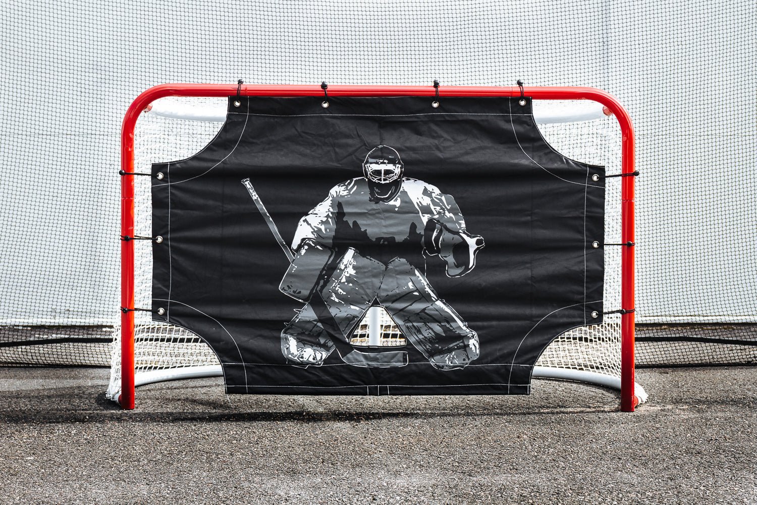 UNITE Skyddsnät Hockey – Komplett backstop med ram, stolpar & nät - TRÄNING & PERFORMANCE BUTIKEN