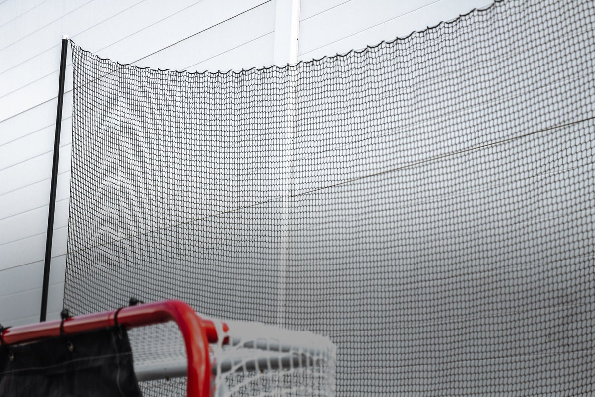UNITE Skyddsnät Hockey – Komplett backstop med ram, stolpar & nät - TRÄNING & PERFORMANCE BUTIKEN