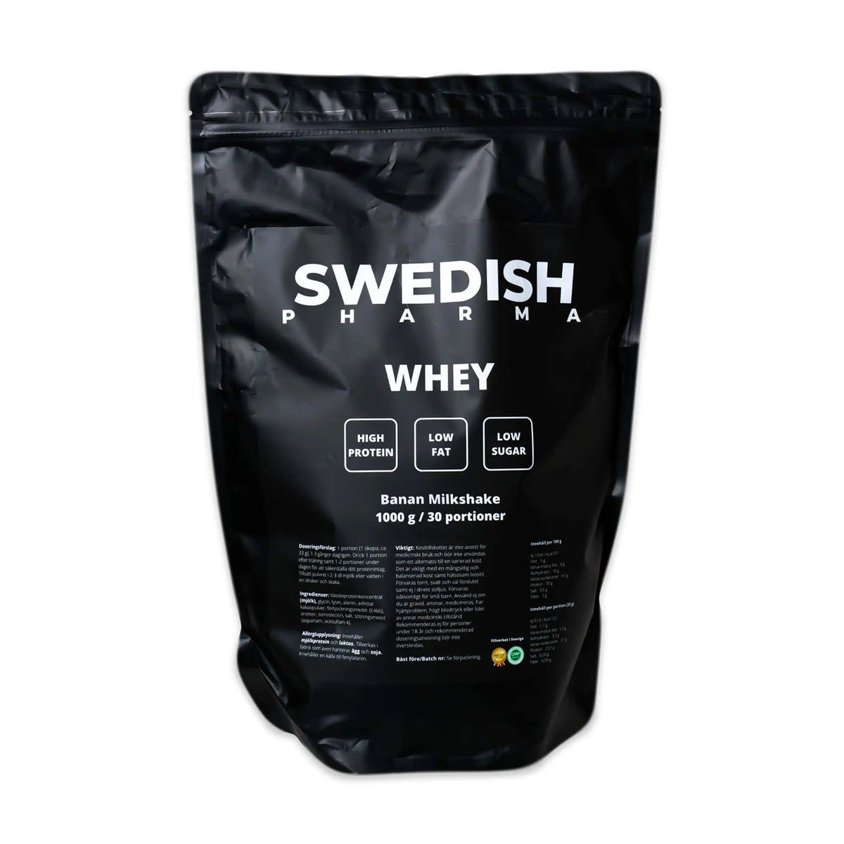 Whey - Banan Milkshake - TRÄNING & PERFORMANCE BUTIKEN