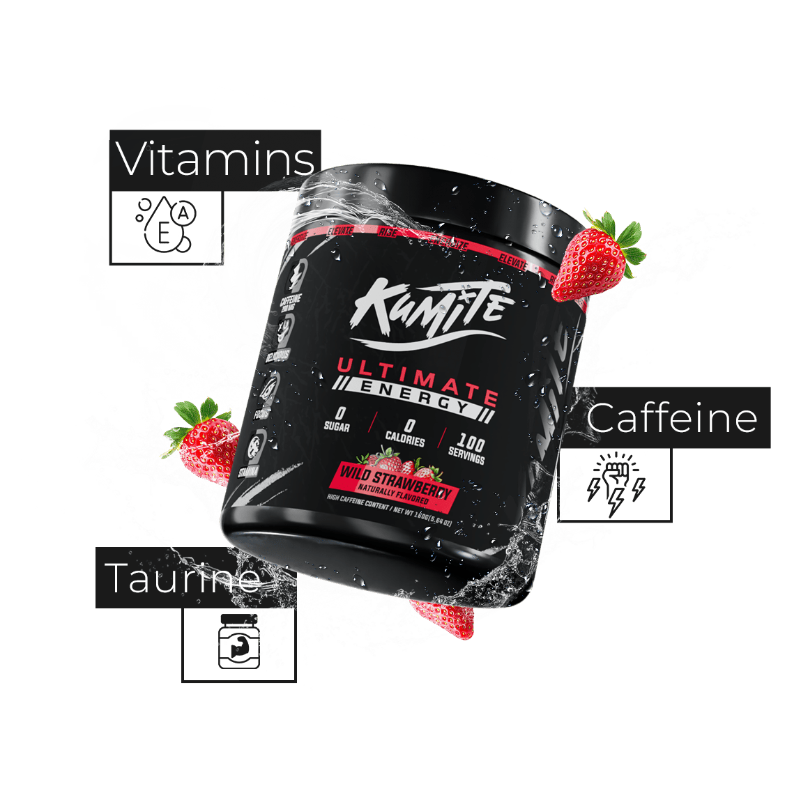 Wild Strawberry (100 servings) - TRÄNING & PERFORMANCE BUTIKEN