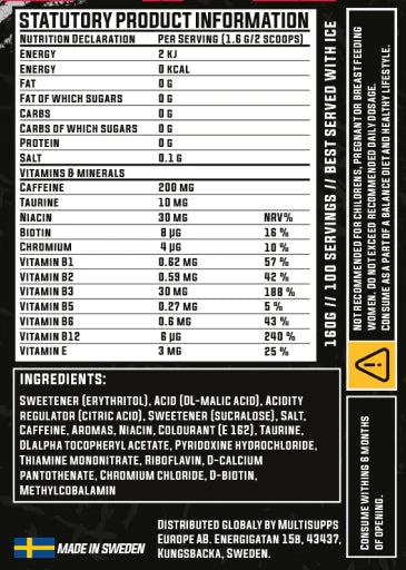 Wild Strawberry (100 servings) - TRÄNING & PERFORMANCE BUTIKEN