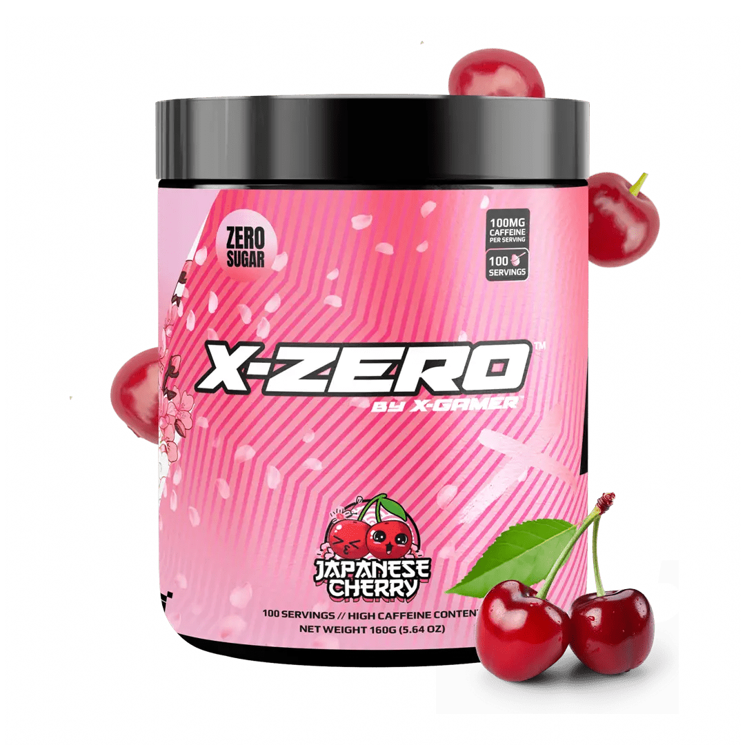 X - Zero Japanese Cherry – Sockerfri Energidryck (100 portioner) - TRÄNING & PERFORMANCE BUTIKEN