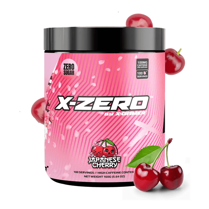 X-Zero Japanese Cherry – Sockerfri Energidryck (100 portioner)