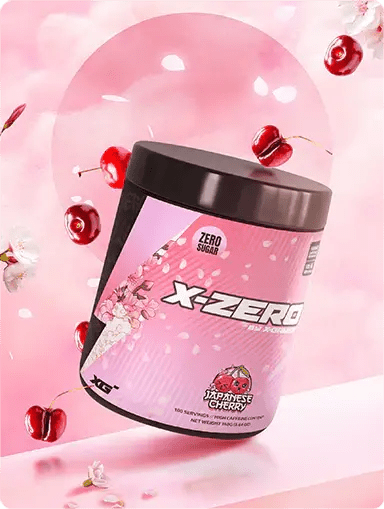X - Zero Japanese Cherry – Sockerfri Energidryck (100 portioner) - TRÄNING & PERFORMANCE BUTIKEN