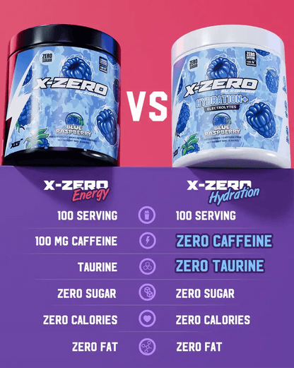 X - Zero Japanese Cherry – Sockerfri Energidryck (100 portioner) - TRÄNING & PERFORMANCE BUTIKEN