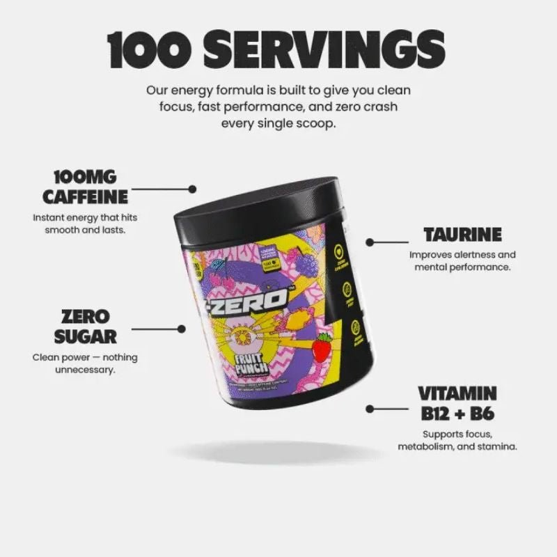 X - Zero Japanese Cherry – Sockerfri Energidryck (100 portioner) - TRÄNING & PERFORMANCE BUTIKEN