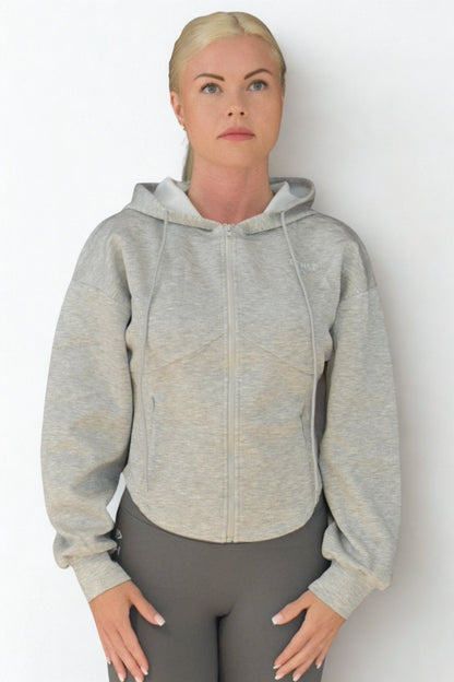 Ziphoodie kvinnor – figurpassad midja & fickor - TRÄNING & PERFORMANCE BUTIKEN